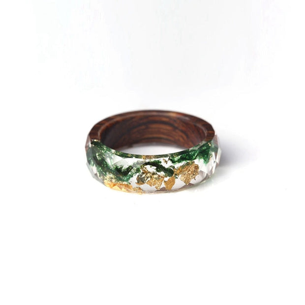 Bague Orchidée en bois Emilia-Calou