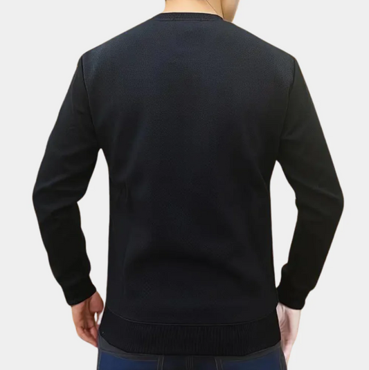 Sweat-shirt confortable pour hommes avec col rond