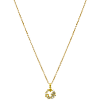 Flower Wreath Chaîne plaquée or 18 carats