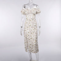 Semana - Robe Maxi à manches bouffantes