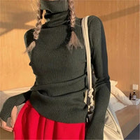 Pulls à col roulé Slim pour femmes