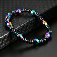 Bracelet perles métalliques énergisantes design magnétique - Eonix