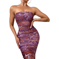 Odile - Robe de soirée moulante sans bretelles