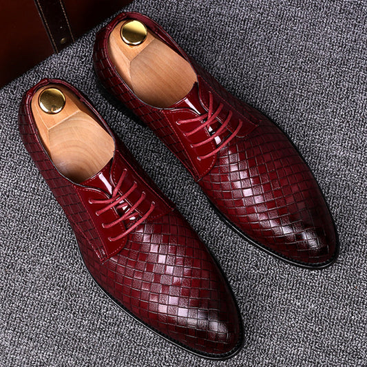 Chaussure en cuir tressé géométrique pour homme - Sören