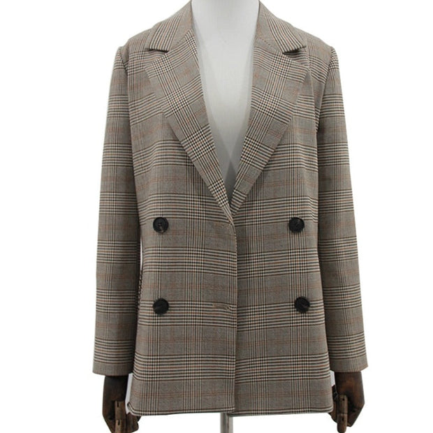 Carinesse - Blazerjacke mit Vintage-Karos Chic und Lässigkeit