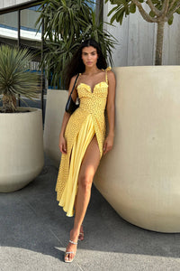 Stefania - Robe longue décolletée en V