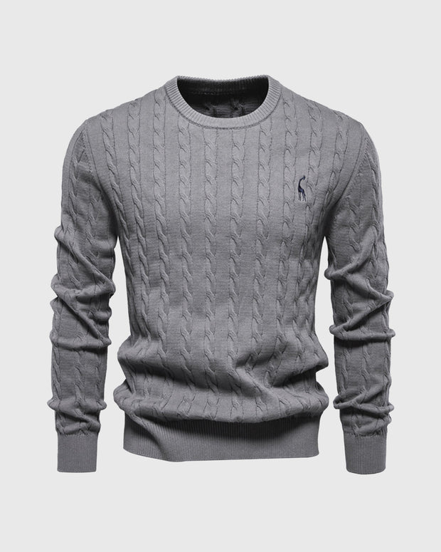 Geflochtener Strickpullover für Männer - Lioren
