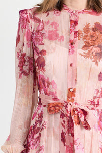 Naty - Robe à manches longues avec imprimé floral