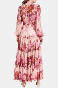Naty - Robe à manches longues avec imprimé floral