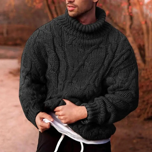 JENSON - Pull en maille tressée pour homme
