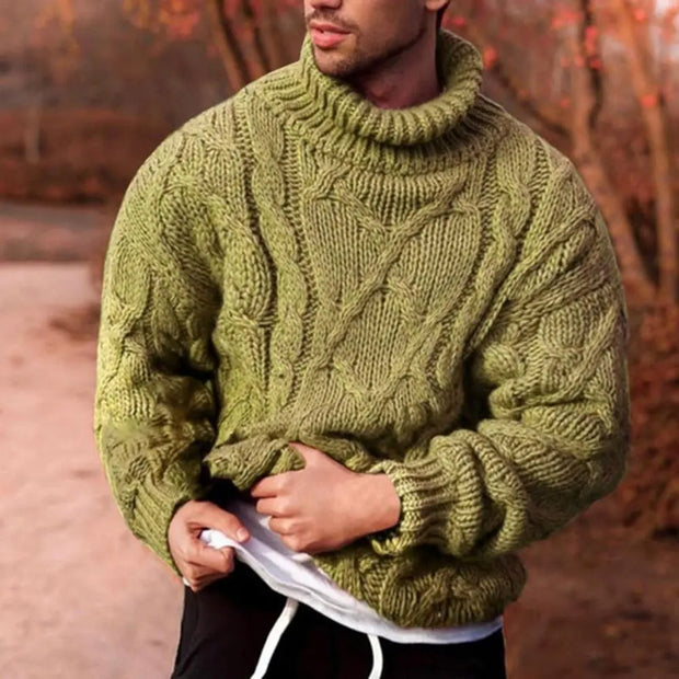 JENSON - Pull en maille tressée pour homme