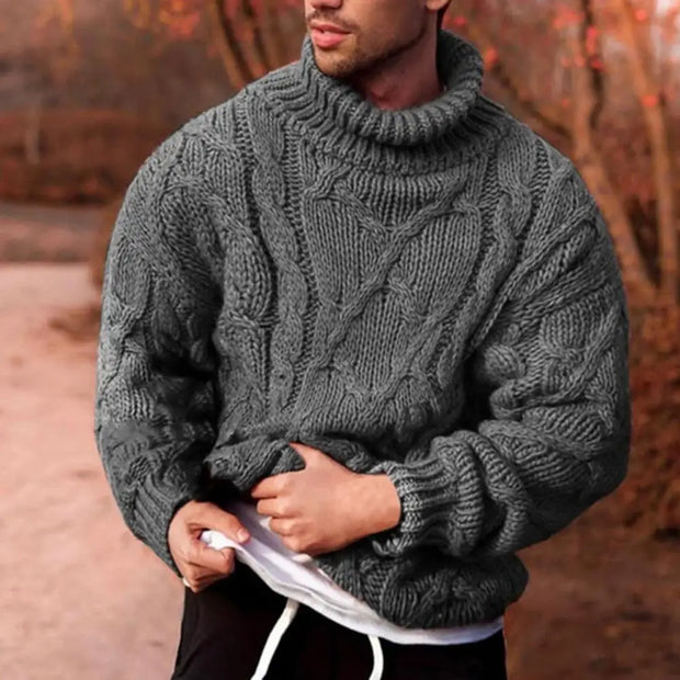 JENSON - Pull en maille tressée pour homme