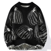 Strickpullover mit Kürbismuster – Gino