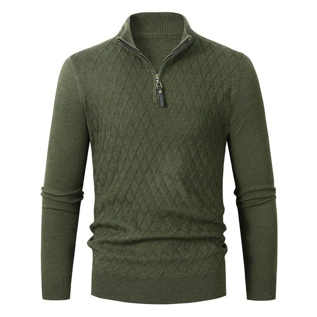 Strickpullover mit halbem Reißverschluss – Nivard