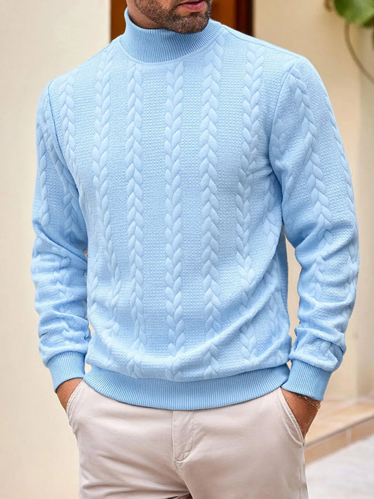 Pull en maille pour homme à col roulé - Leif
