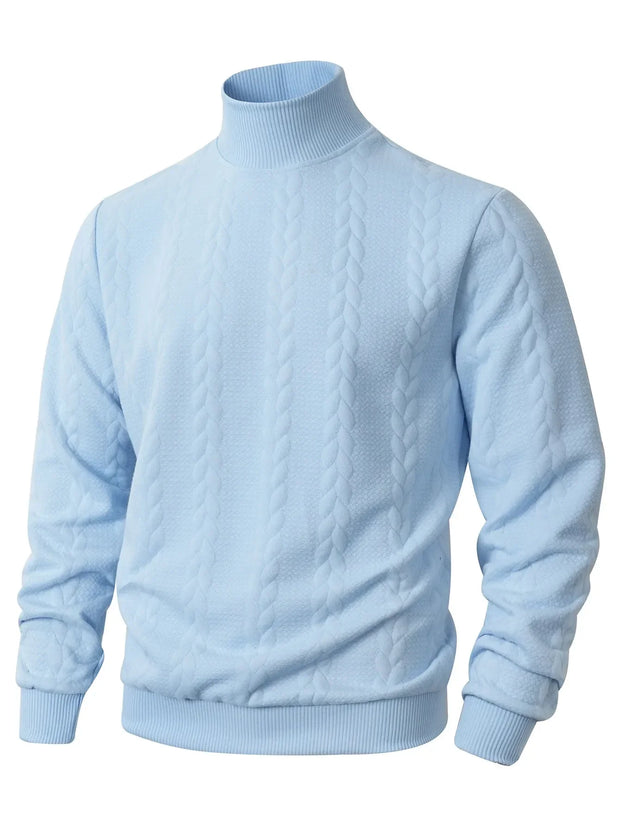 Pull en maille pour homme à col roulé - Leif