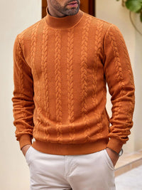 Pull en maille pour homme à col roulé - Leif