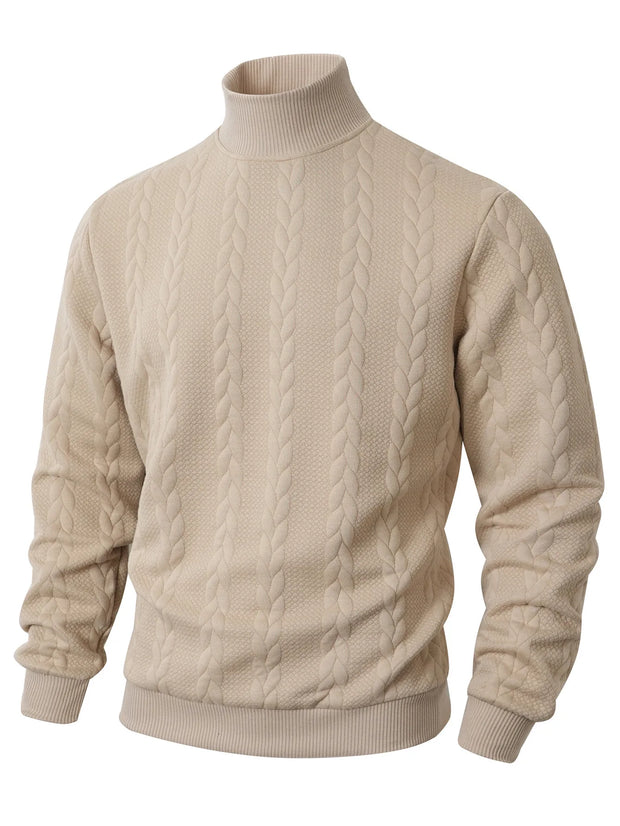 Pull en maille pour homme à col roulé - Leif