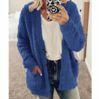 KAROLINA - Plüsch-Strickcardigan