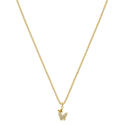 Mini chaîne Butterfly 14K plaqué or
