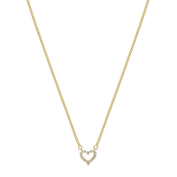 Cupido Heart Chaîne plaquée or 14 carats