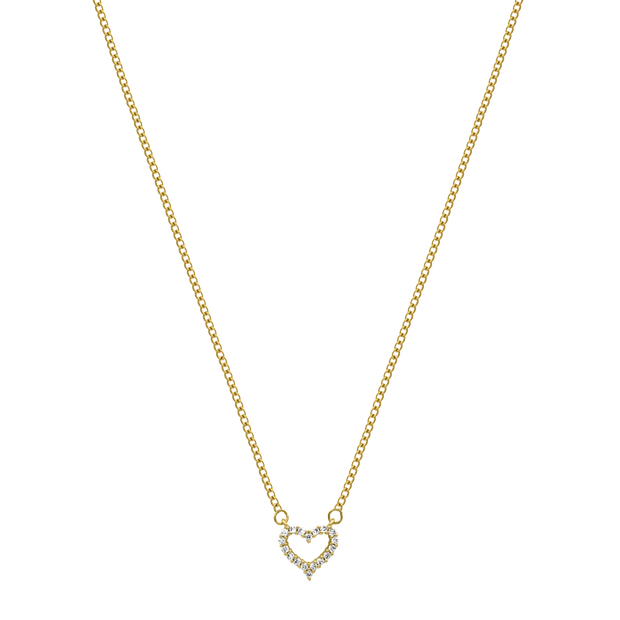 Cupido Heart Chaîne plaquée or 14 carats