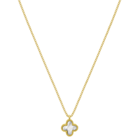 Nacre noire 2in1 Unique Leaf 18K plaqué or