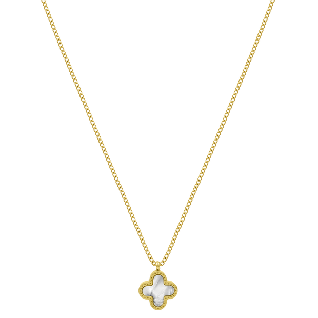 Nacre noire 2in1 Unique Leaf 18K plaqué or