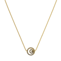 Neverending Circle Chaîne plaquée or 14 carats