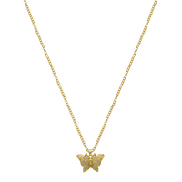 Chaîne Butterfly plaquée or 14 carats