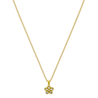 Cluster Flower Chaîne plaquée or 18 carats