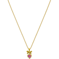 Ribbon Heart Chaîne plaquée or 18 carats