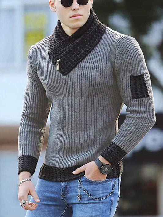 LAWRENCE - Pull vintage tricoté pour homme