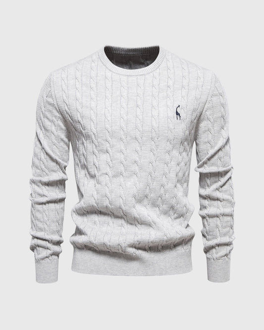 Pull en tricot tressé pour hommes - Lioren