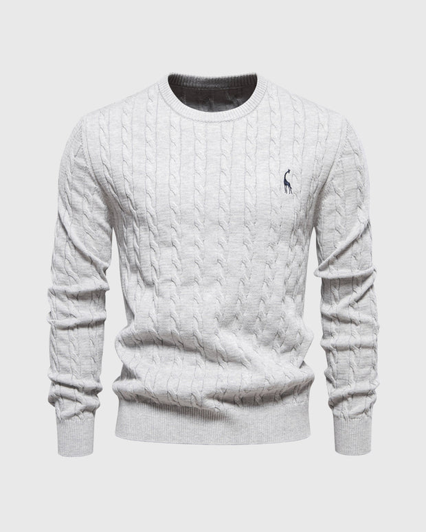 Geflochtener Strickpullover für Männer - Lioren