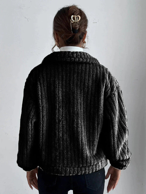 LEILA - Veste épaisse en peluche pour femmes