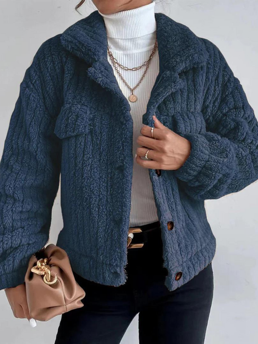 LEILA - Veste épaisse en peluche pour femmes