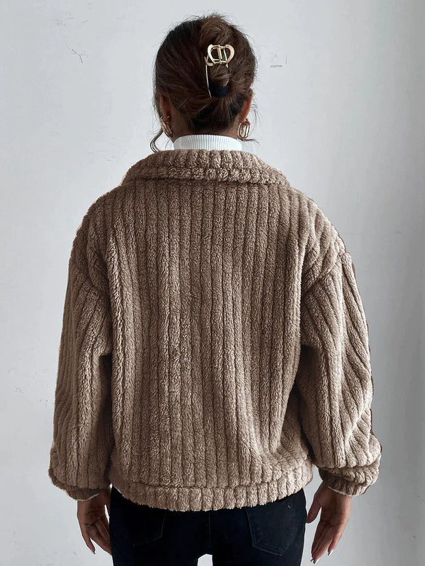 LEILA - Veste épaisse en peluche pour femmes