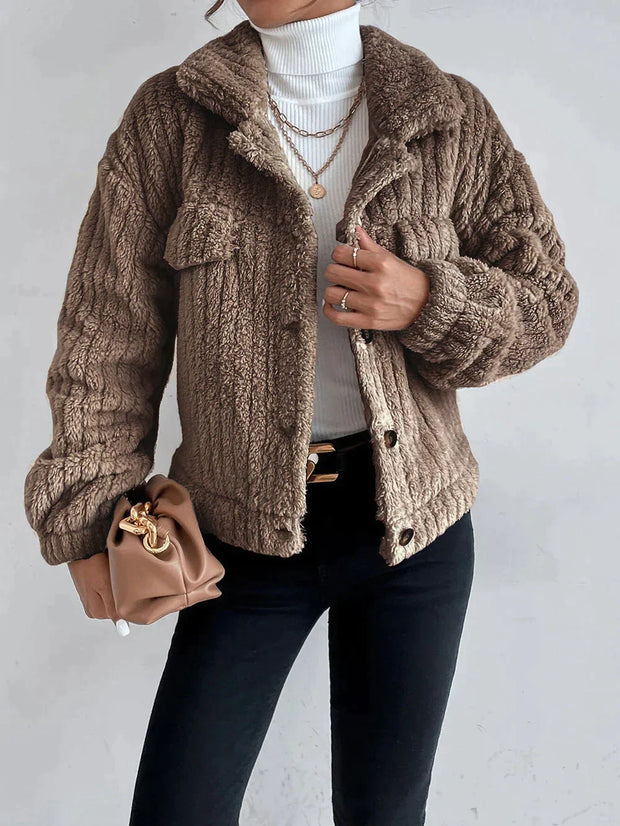 LEILA - Veste épaisse en peluche pour femmes
