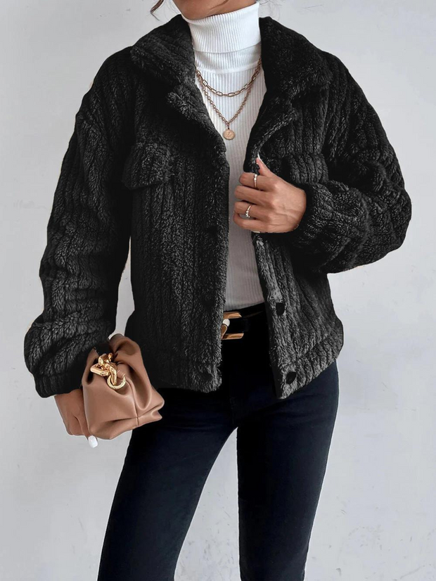 LEILA - Veste épaisse en peluche pour femmes