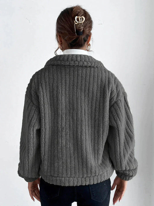 LEILA - Veste épaisse en peluche pour femmes
