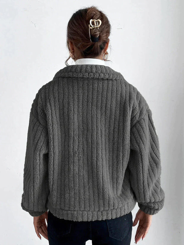 LEILA - Veste épaisse en peluche pour femmes