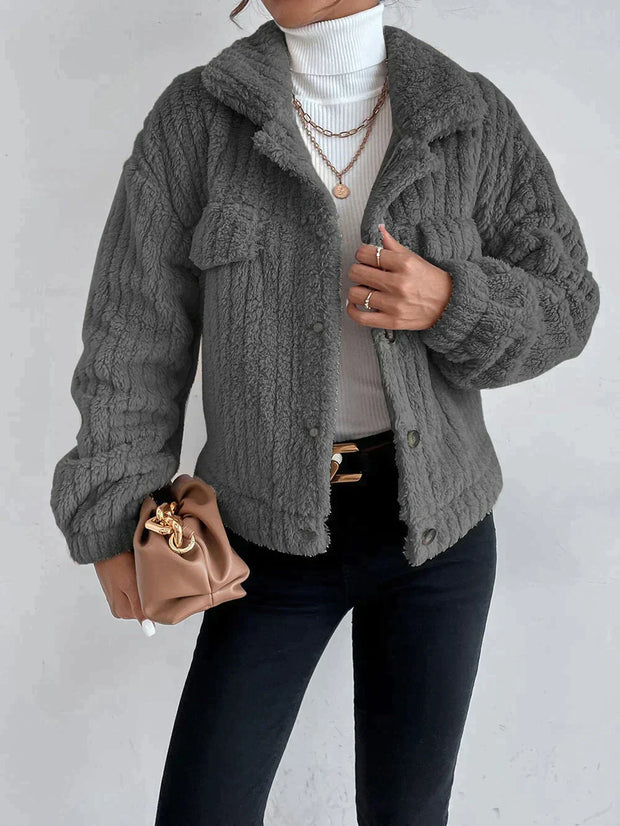LEILA - Veste épaisse en peluche pour femmes