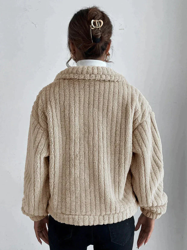 LEILA - Veste épaisse en peluche pour femmes