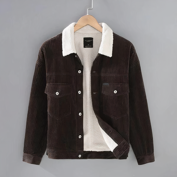 LIAM - Veste polaire en velours côtelé