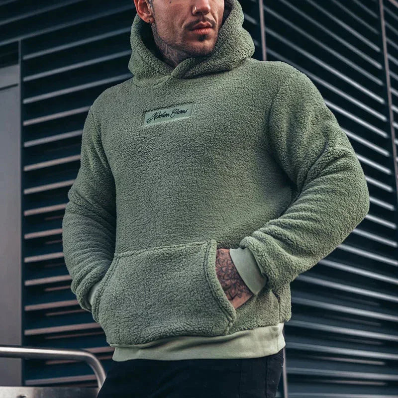LOUIS - Sweat à capuche en peluche à manches longues