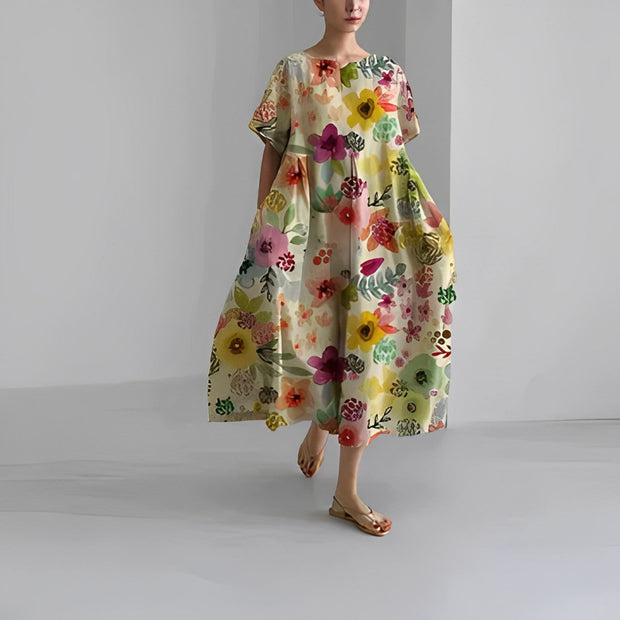 Katarina - Robe à fleurs boho pour une entrée en scène stylée