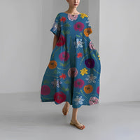 Katarina - Robe à fleurs boho pour une entrée en scène stylée