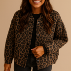 Damenjacke mit Leopardenmuster - Leandra