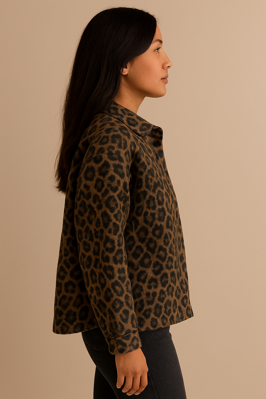 Damenjacke mit Leopardenmuster - Leandra